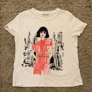 Zara Graphic T shirt